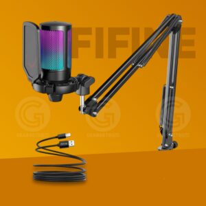 FIFINE AMPLIGAME A6T Gaming PC USB Microphone & Podcast Condenser Mic with Boom Arm Microphone in Bangladesh